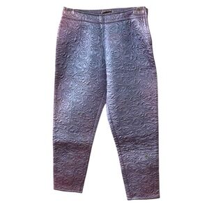 Girls Young Versace Purple Metallic Print Pant